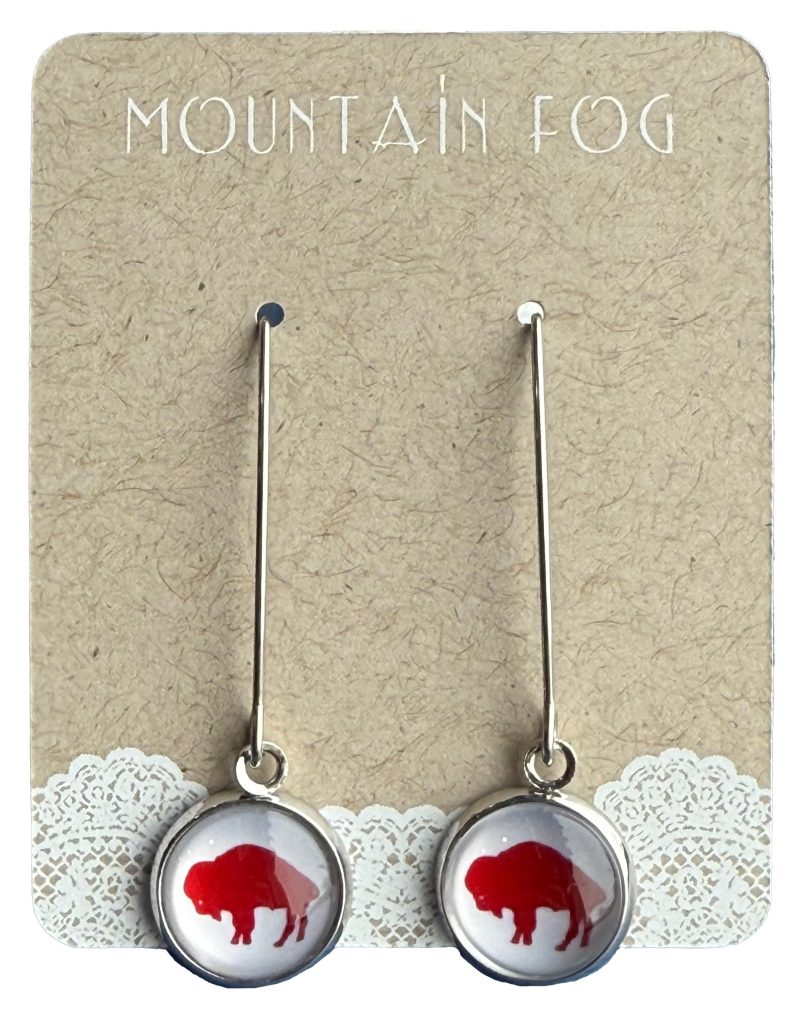 Mountain Fog Jewelry Red Buffalo Long Dangle