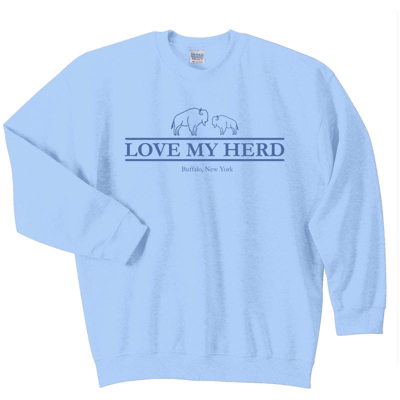 My Herd gildan light blue crew neck 1