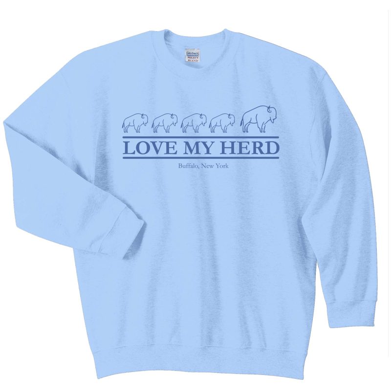 My Herd gildan light blue crew neck 4