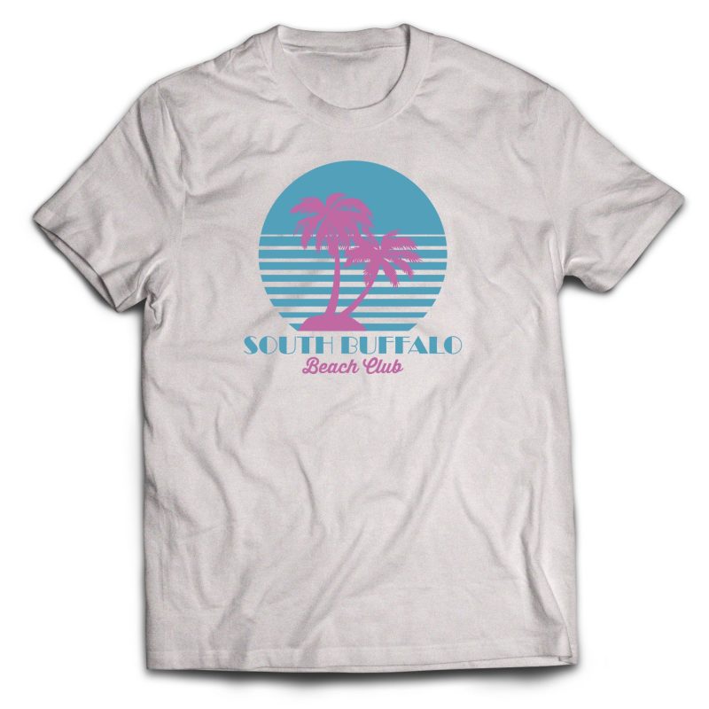 South Buffalo Beach Club Ash Gray T Shirt